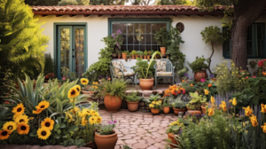 Plants in home garden